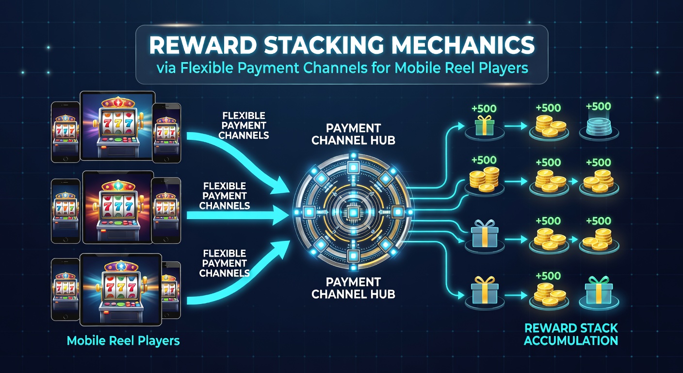 Mechanik von Reward-Stacking mit flexiblen Zahlungskanälen auf mobilen Geräten für Reel-Spiele