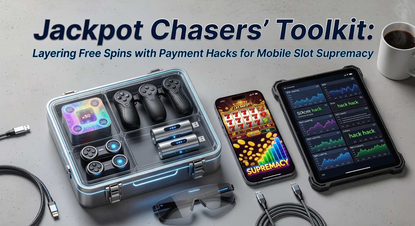 Mobile Slot-Spiele mit drehenden Walzen und Jackpot-Anzeigen auf einem Smartphone-Bildschirm, umgeben von Symbolen für Free Spins und Zahlungsmethoden