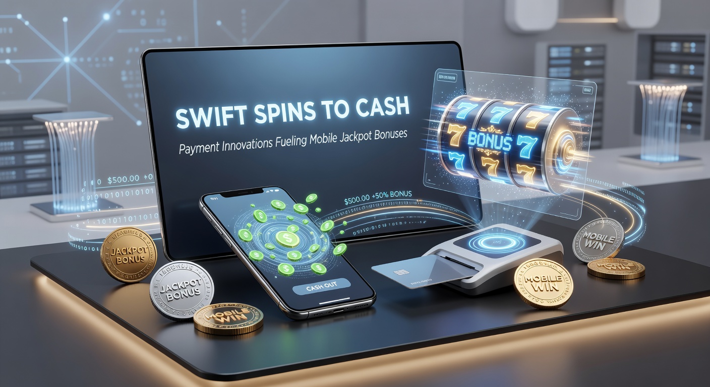 Grafik mit Apple Pay, Google Pay und Wallet-Icons, die Geldströme zu einem mobilen Slot-Jackpot leiten, umgeben von Euro-Symbolen und Blitzpfeilen